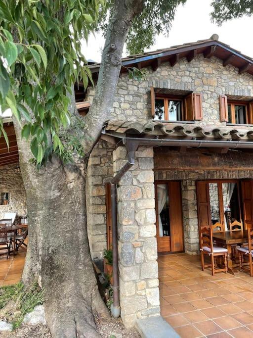 El Vilarot. La Casa De Piedra En La Naturaleza. Girona Exterior foto